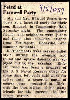 richard sears feted at farewell party september 1957
