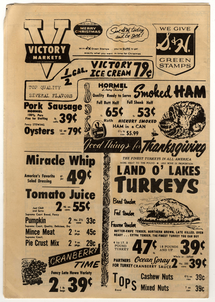 round the town vol 1 no 42 002 back cover november 26 1958
