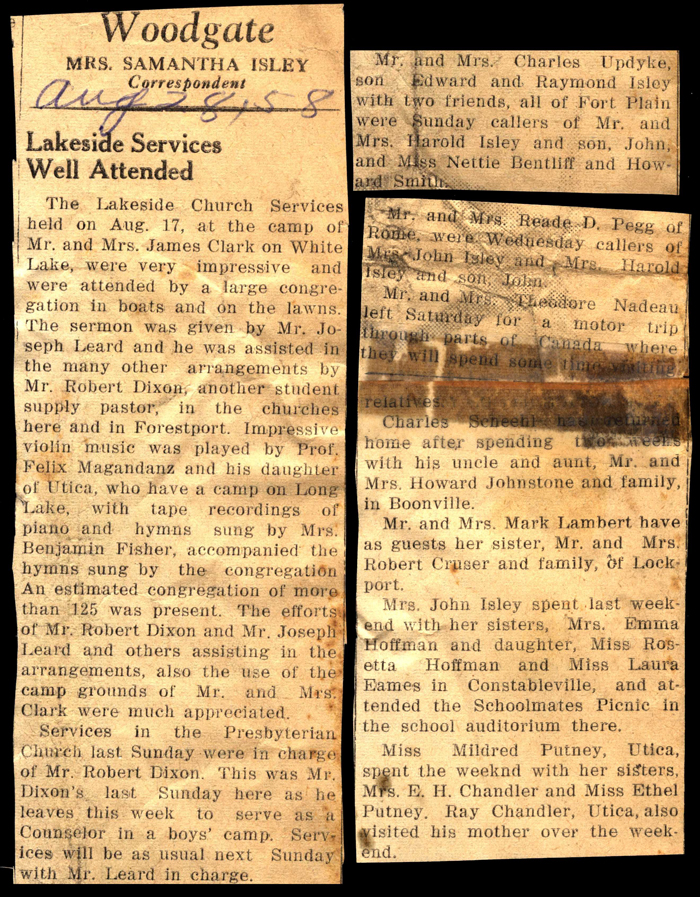 woodgate news august 28 1958