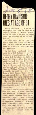 davidson henry husband of ida pate davidson obit may 29 1958