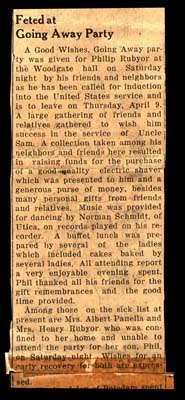 philip rubyor feted at going away party april 1959