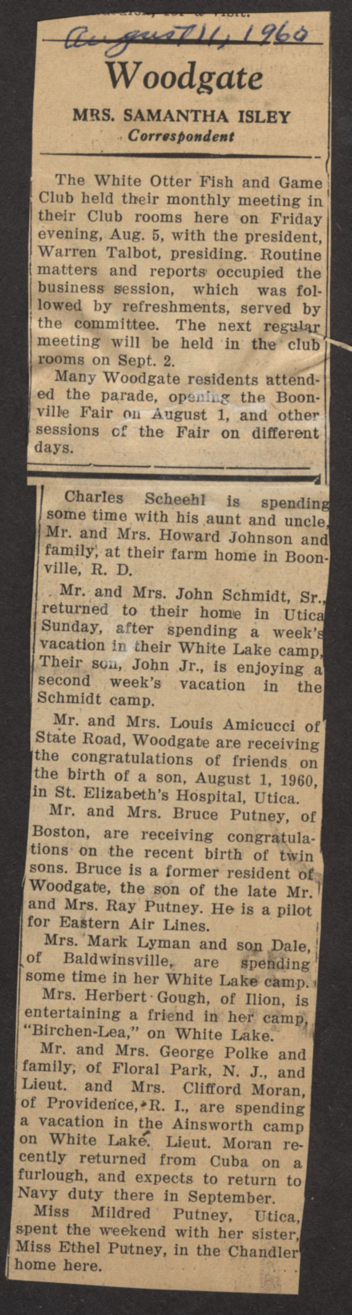woodgate news boonville herald august11 1960