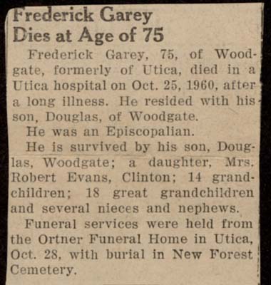 garey frederick obit