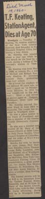keating timothy f obit