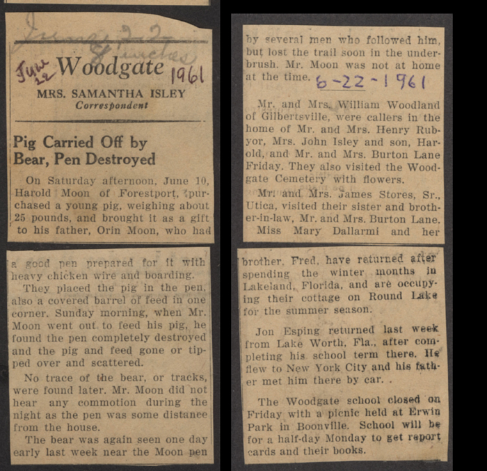 woodgate news boonville herald june22 1961