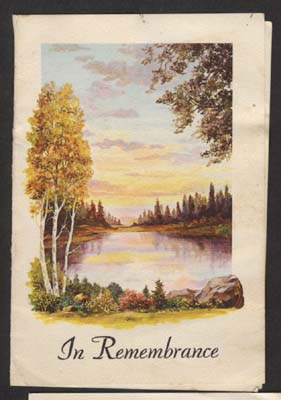 isley george e memorial card front