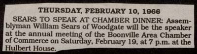 sears to speak at chamber dinner