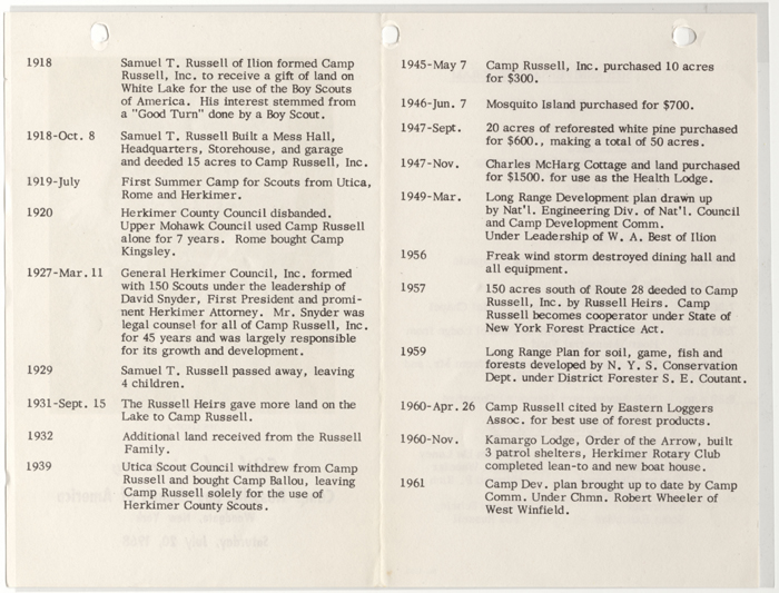 camp russell 50th anniversary program 002