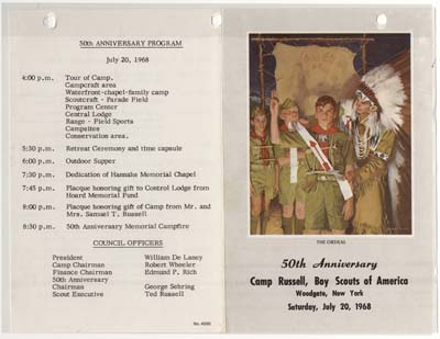 camp russell 50th anniversary program 001