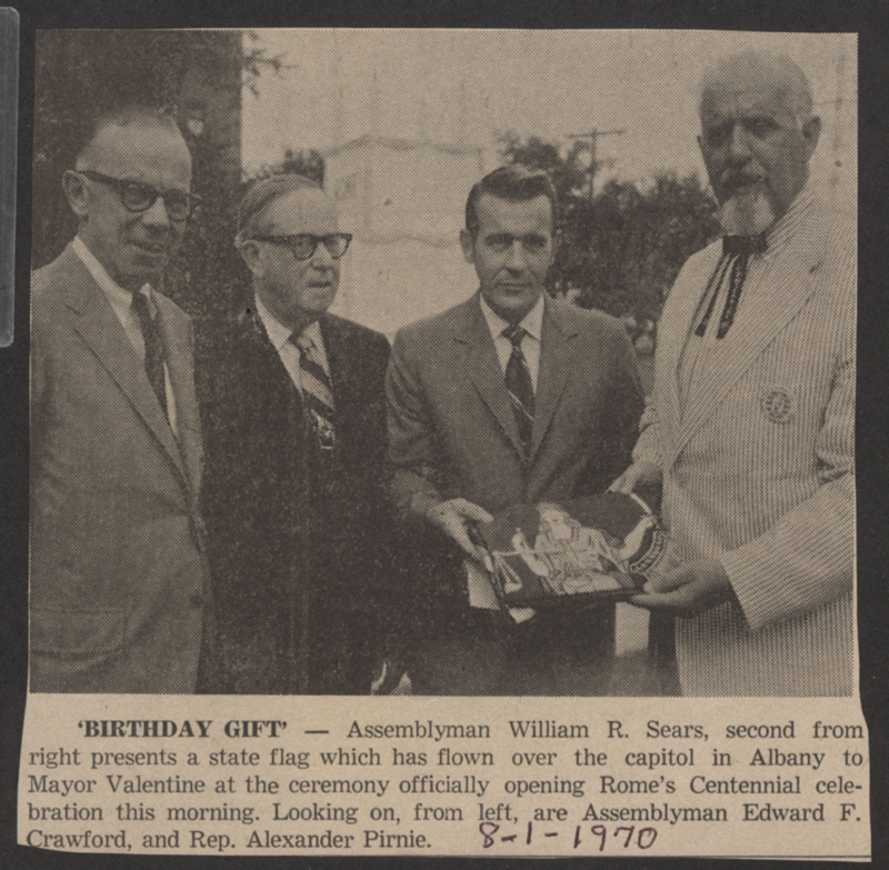 birthday gift assemblyman william r sears
