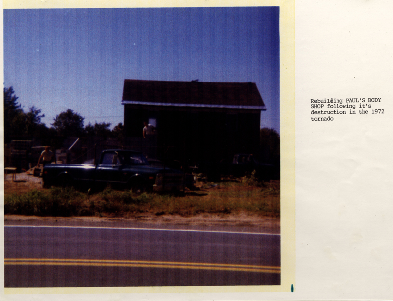 pauls body shop reconstruction after 1972 tornado 001
