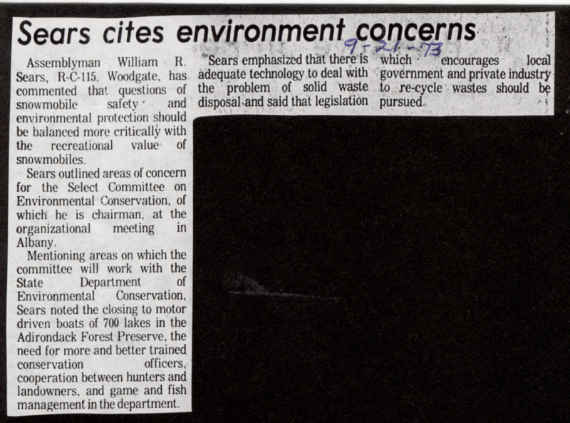 sears cites environment concerns