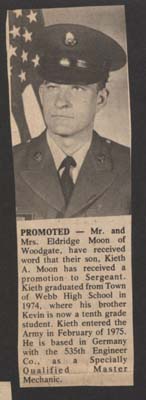 keith a moon promoted to sergeant