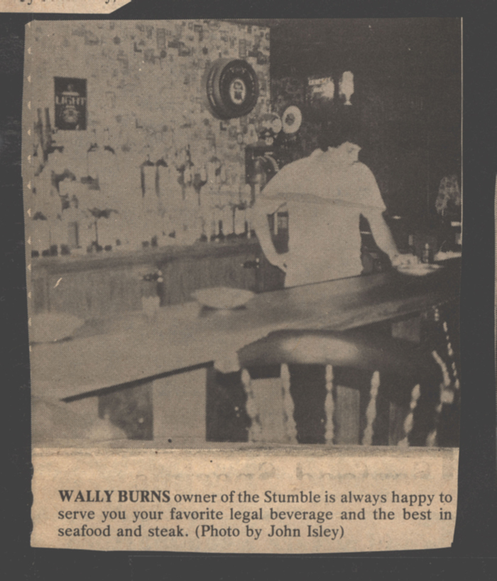 stumble inn wally burns