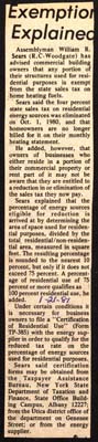 commercial building exemption explained by sears january 21 1981