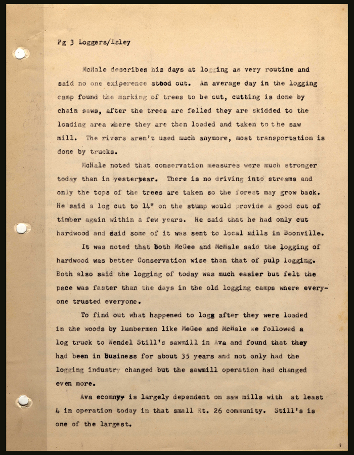 loggers and logging by john isley 1982 page 3