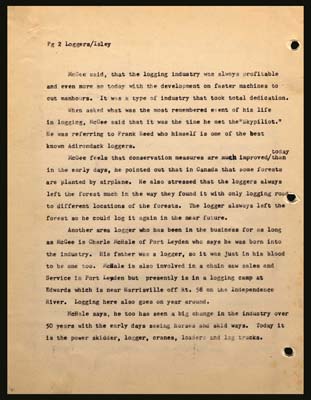 loggers and logging by john isley 1982 page 2