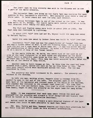 little long lake campers assoc 1st annual meeting notes august 25 1984 page 3