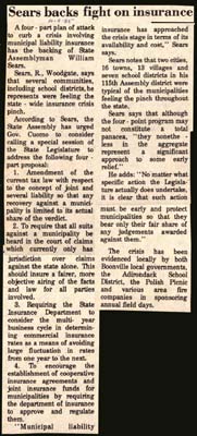 sears backs fight on insurance october 9 1985