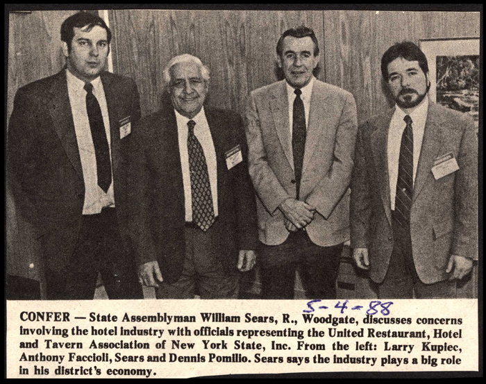 sears discusses concerns with hotel industry officials may 4 1988