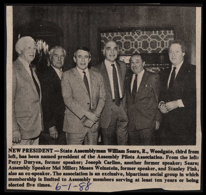 sears named president of assembly pilots assoc june 1 1988