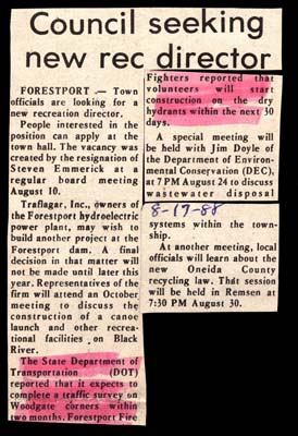 council seeking new rec director august 17 1988