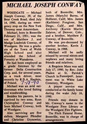 conway michael joseph son of matthew j and madge loadwick conway obit july 14 1990