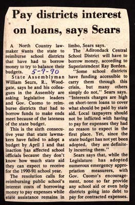 pay school districts interest on loans says sears may 9 1990