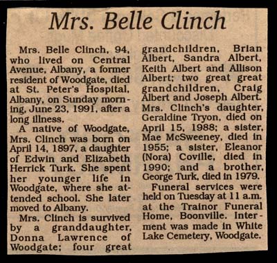 clinch belle turk daughter of edwin and elizabeth herrick turk obit june 23 1991