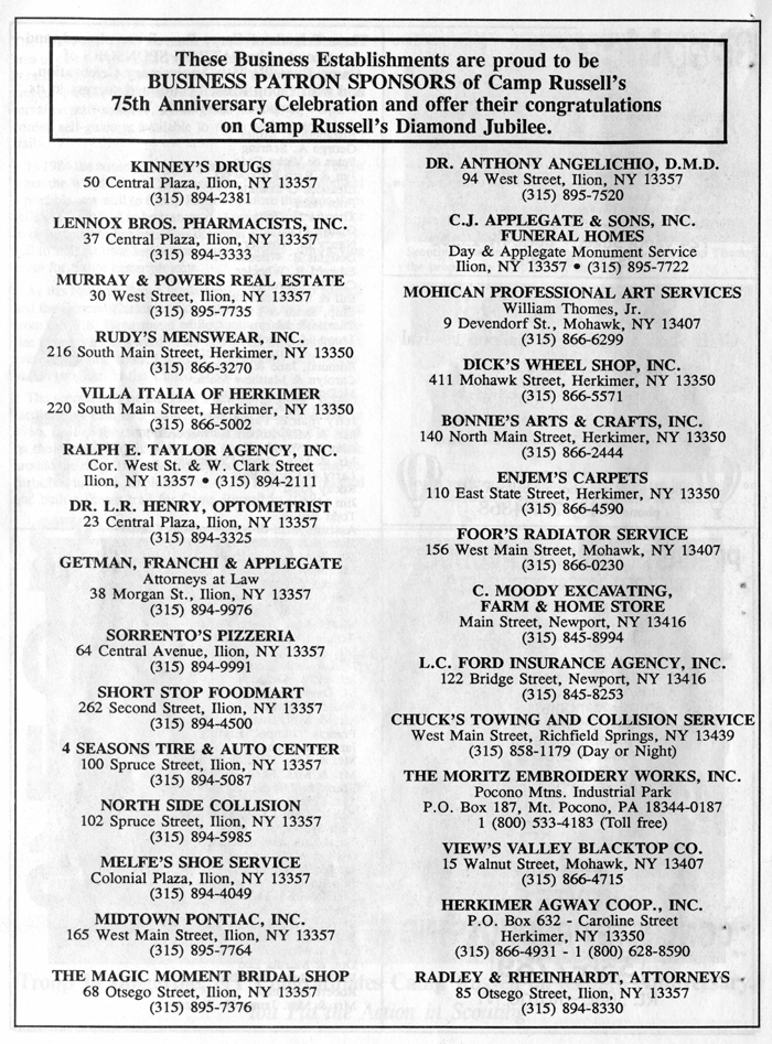 camp russell 75th anniversary commemorative program page 040