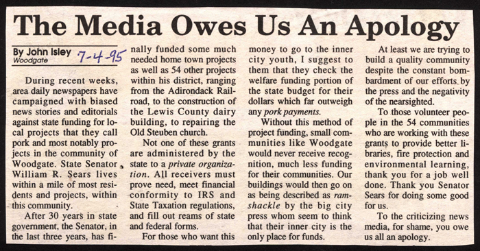 media owes us all an apology by john isley july 4 1995