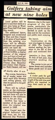 golfers taking aim at new nine holes at woodgate pines april 26 1995