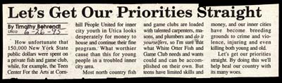 lets get our priorities straight by timothy behrendt june 26 1995
