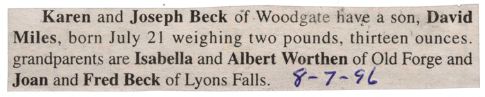 david miles born to karen and joseph beck july 21 1996 001