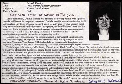 danielle lagrange plumley named new york state employee of the year 1997