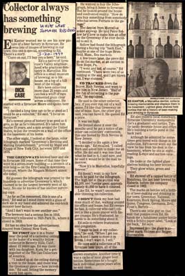 dentist and collector ed kantor always has something brewing march 20 1997