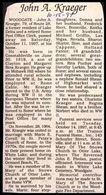 kraeger john a husband of marie e covell kraeger obit october 11 1997