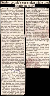 moons car stolen while testifying in court january 21 1997