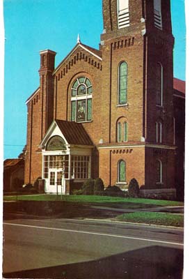 C 1 B Baptist Church with entrance