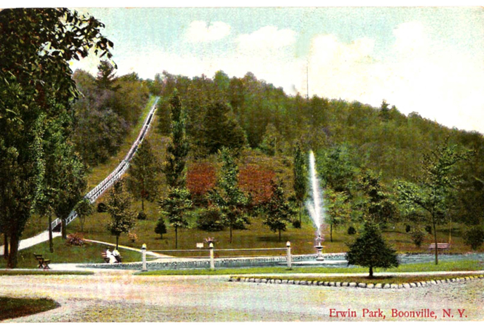 C 1 F Erwin Park stairs and pond