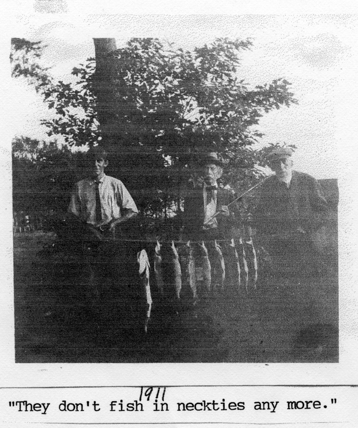 three men fishing 1911