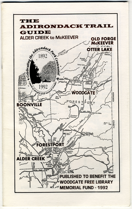 adirondack trail guide 1992 edition cover
